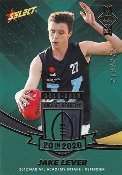 2017 Select Future Force - 2016 NAB AFL Academy 20 in 2020 Team #AG2 Jake Lever Front
